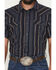 Image #3 - Cody James Men's Highland Rim Striped Print Short Sleeve Snap Western Shirt - Tall, Navy, hi-res