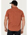 Image #4 - Brixton Men's Charter Pyramid Short Sleeve Button-Down Stretch Shirt , Dark Orange, hi-res