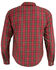 Image #3 - Milwaukee Performance Men's Aramid Reinforced Checkered Flannel Biker Shirt - Big & Tall, Black/red, hi-res