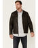Moonshine Spirit Men's Gearhead 2.0 Faux Leather Zip-Front Moto Jacket , Black, hi-res