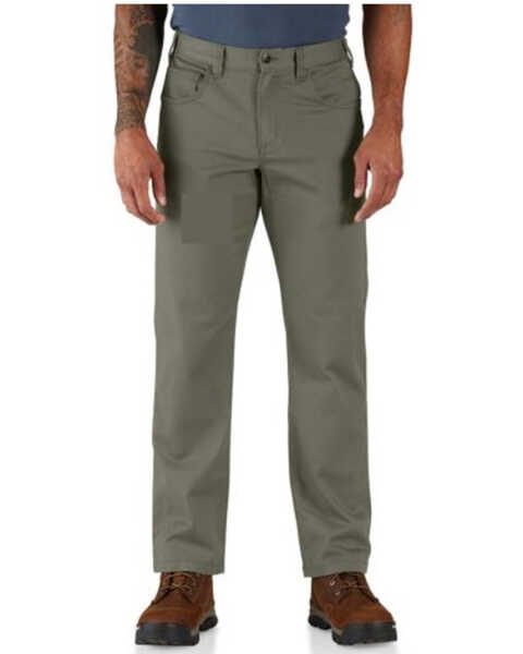 Carhartt Men's Force® Relaxed Fit Straight Pants , Olive, hi-res