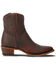 Image #2 - Lane Women's Plain Jane Western Booties - Round Toe, Cognac, hi-res