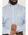 Image #3 - Wrangler Men's Plaid Print Long Sleeve Button-Down Western Shirt - Tall, Blue, hi-res