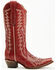 Image #2 - Circle G Women's Studded Western Boots - Snip Toe , Red, hi-res