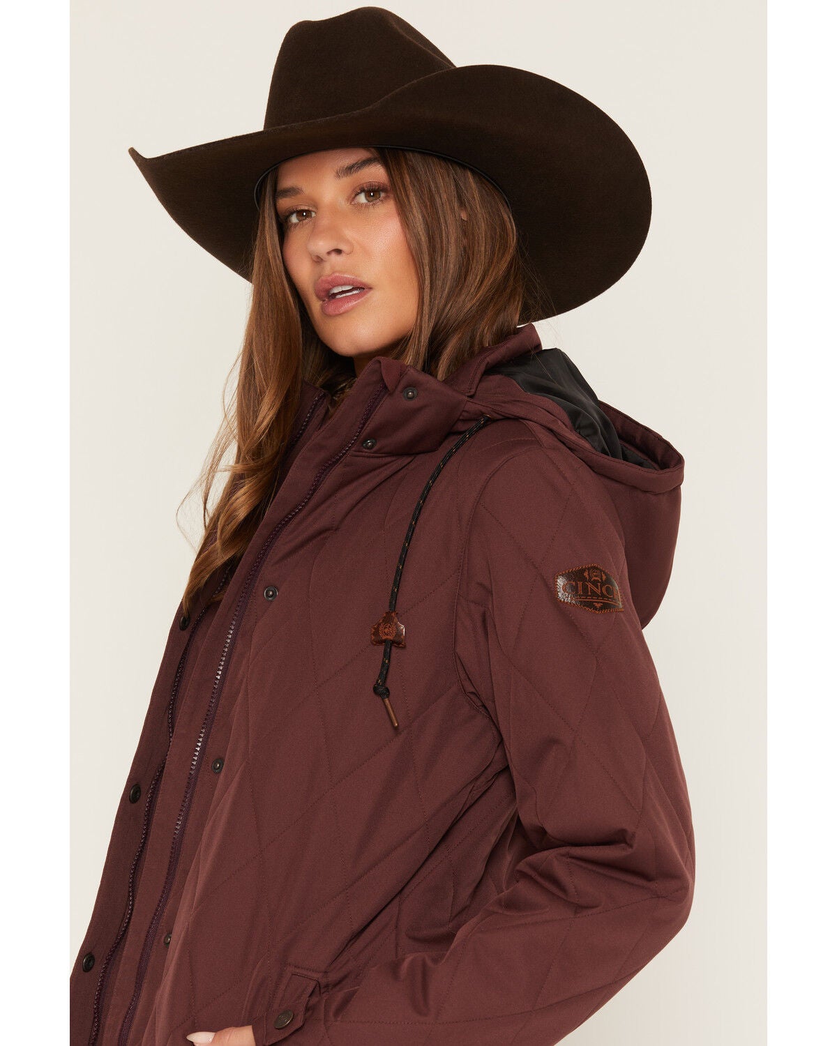 Image #2 - Cinch Women's Barn Coat, Purple, hi-res
