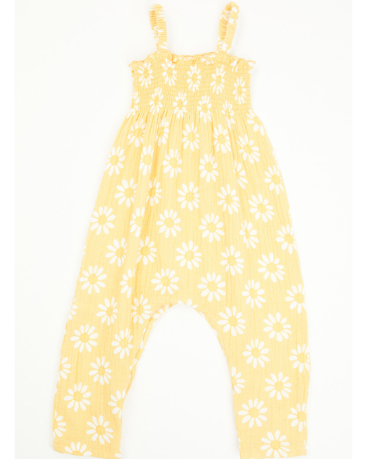 Image #3 - Angel Dear Infant Girls' Daisy Sleeveless Snap Onesie, Yellow, hi-res
