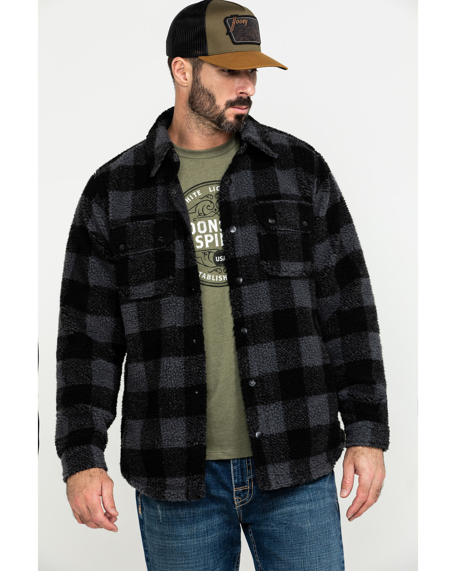 Men's buffalo plaid shirt jacket store