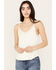 Image #1 - Shyanne Women's Crochet Lace Faux Suede Cami Top, Ivory, hi-res