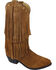 Smoky Mountain Wisteria Brown Fringe Short Boots - Pointed Toe, Brown, hi-res