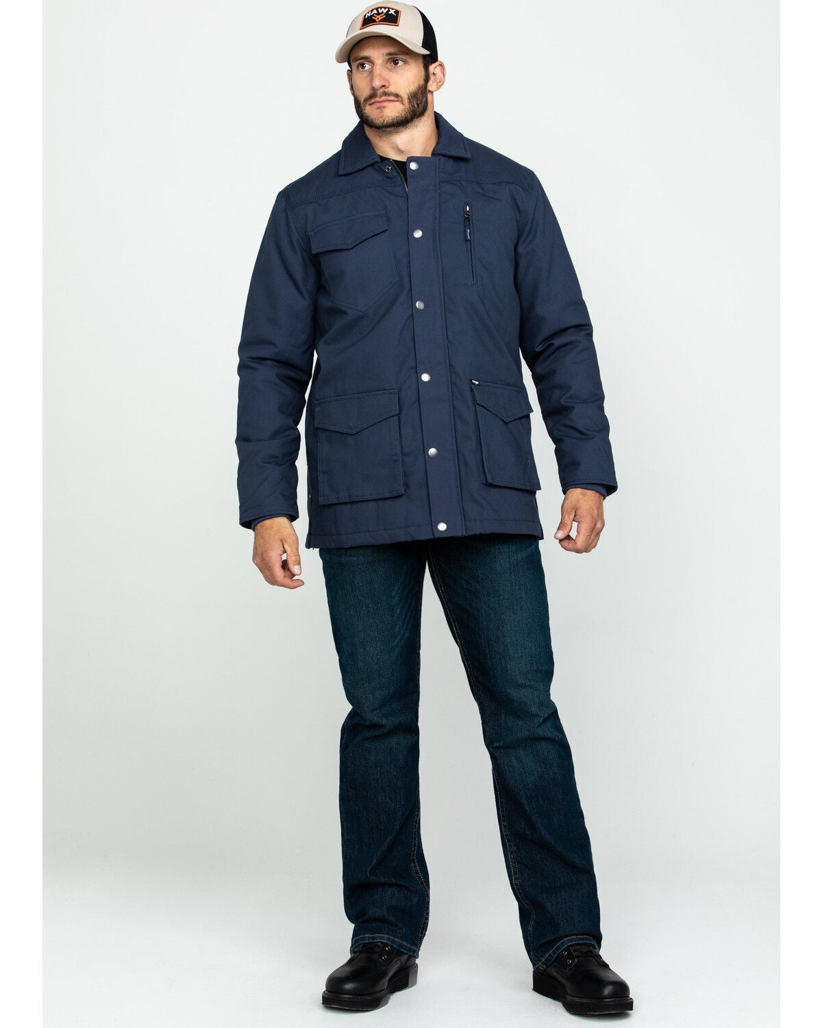 Navy Ripstop Quilted Barn Coat | Sheplers