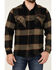 Brixton Men's Bowery Large Plaid Button Down Western Flannel Shirt , Heather Grey, hi-res