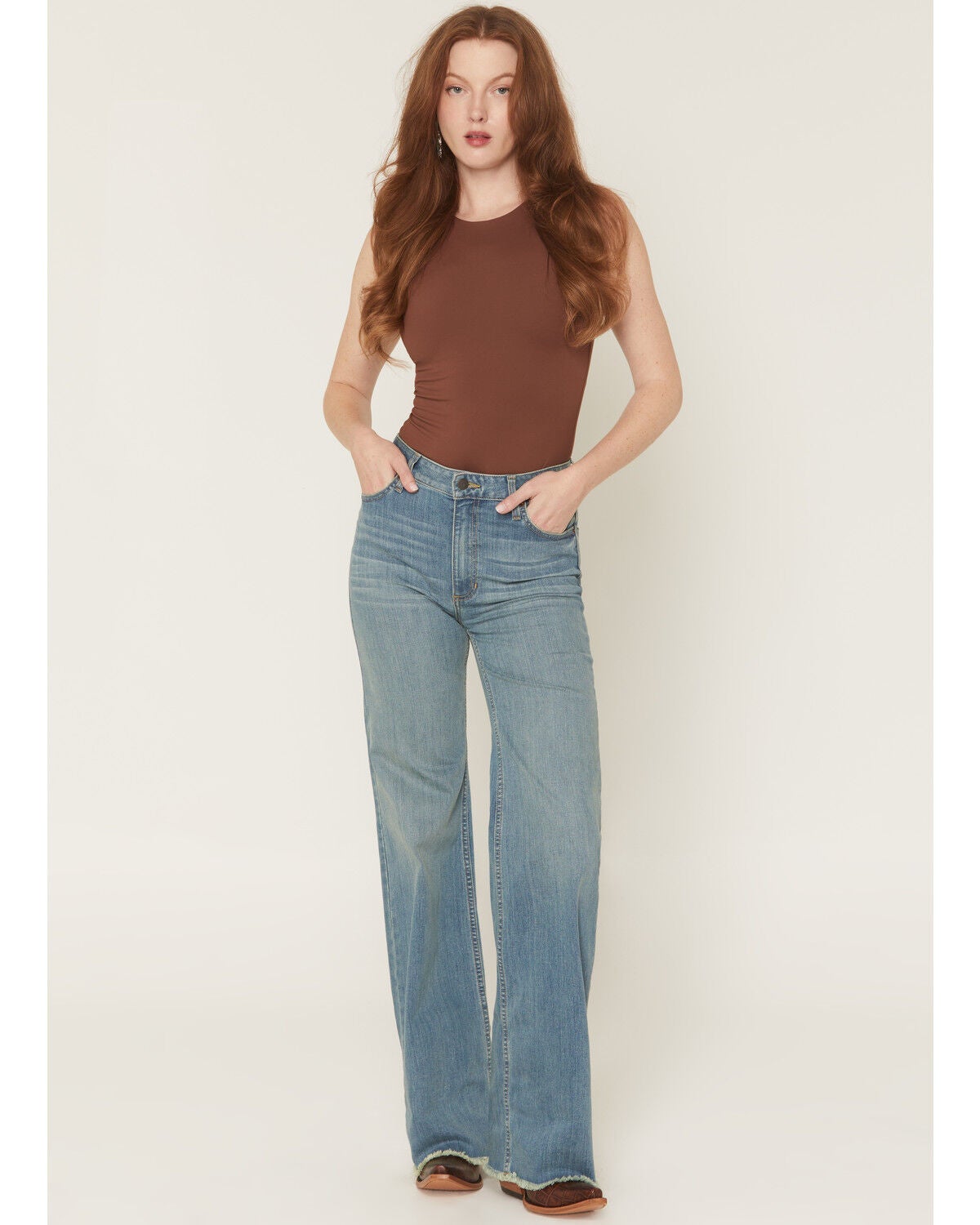 Kimes Ranch Women's Olivia Medium Wash High Rise Wide Leg Jeans, Medium Wash, hi-res