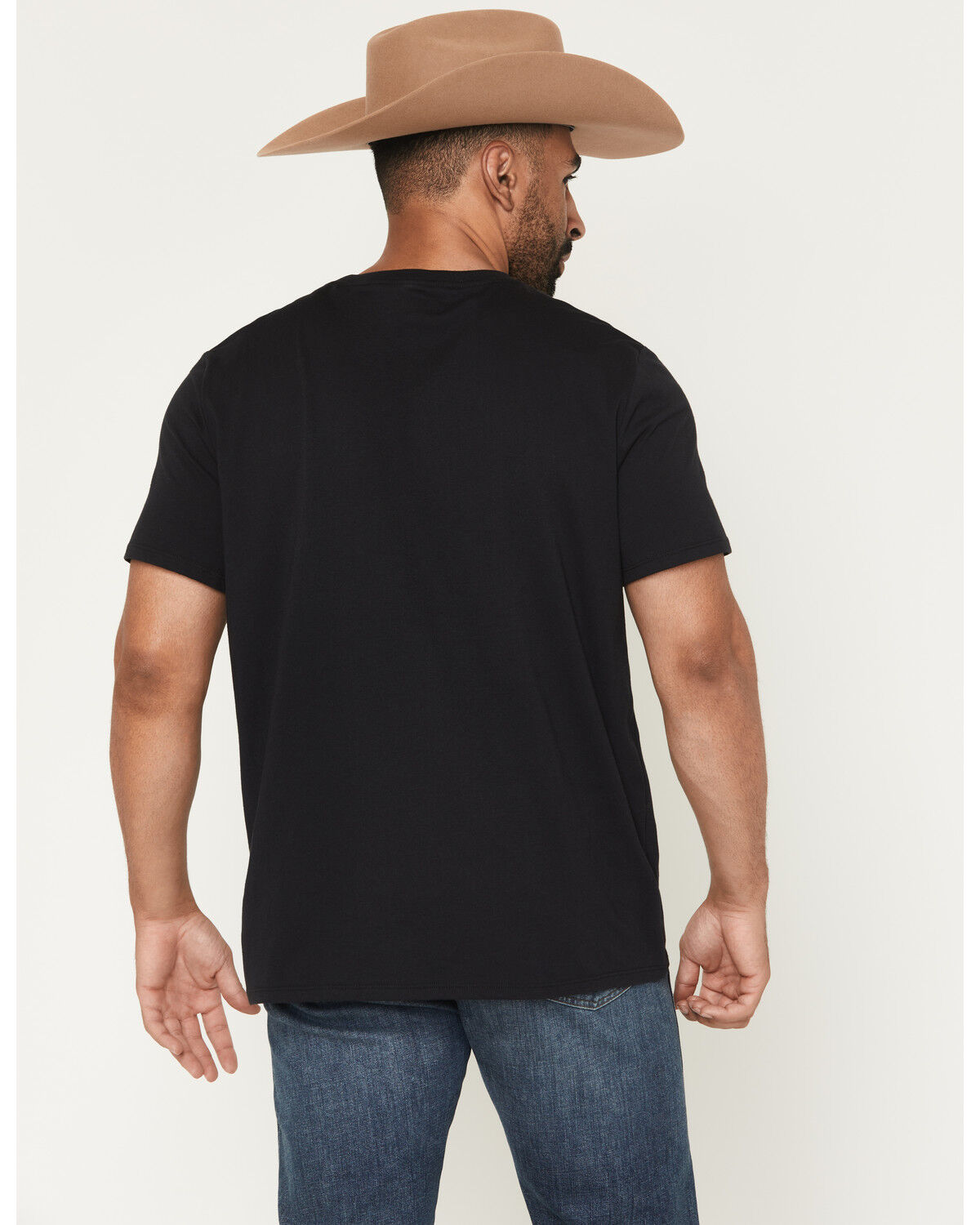 Image #4 - Rock & Roll Denim Men's Bronco Rider Short Sleeve Graphic T-Shirt, Black, hi-res