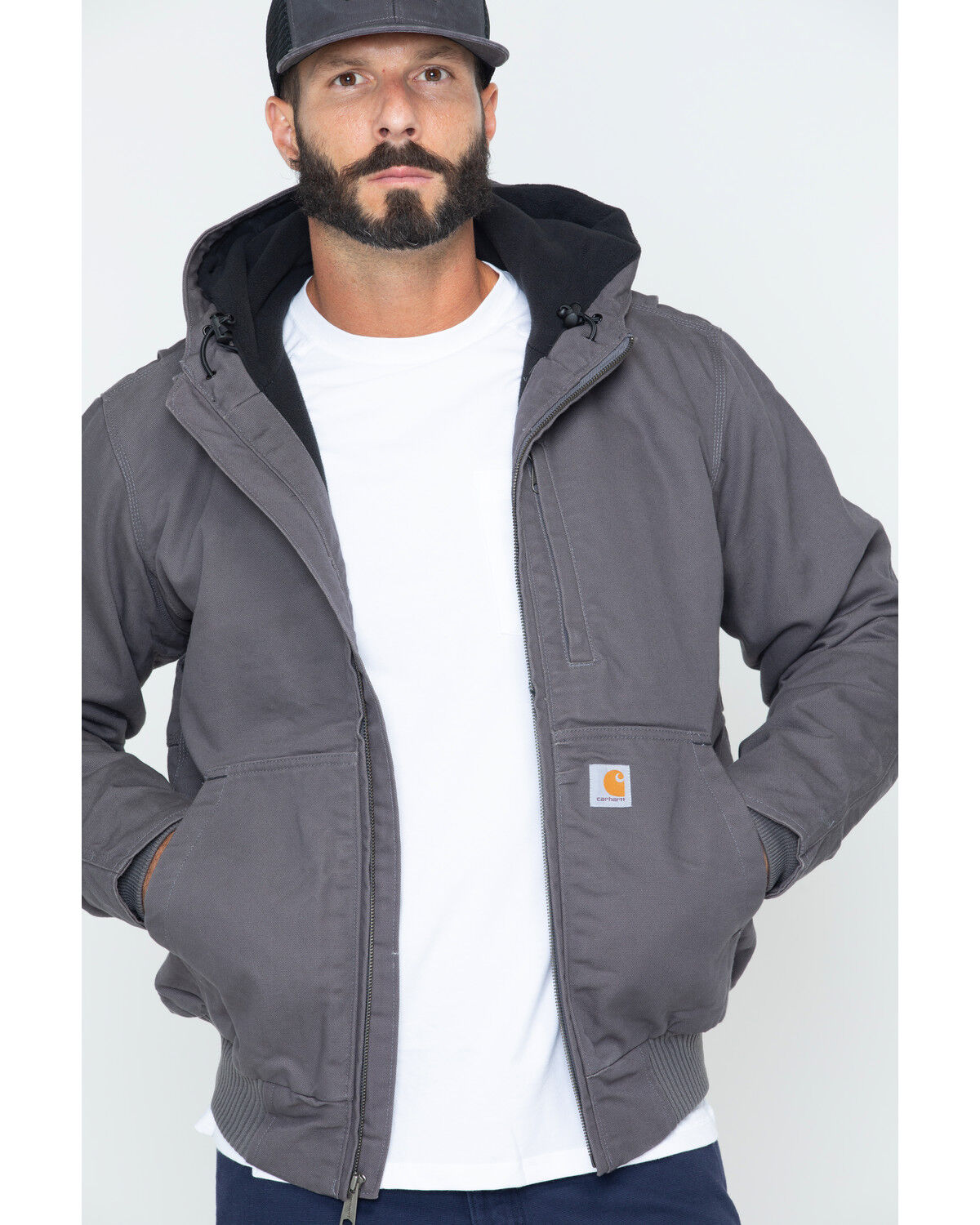 Image #1 - Carhartt Men's Full Swing Armstrong Active Work Jacket, Charcoal, hi-res