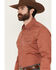 Image #2 - Wrangler Retro Men's Solid Long Sleeve Snap Western Shirt - Tall, Rust Copper, hi-res