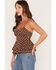 Image #2 - Originality Women's Boot Barn Exclusive Polka Dot Tie-Back Tank Top, Brown, hi-res
