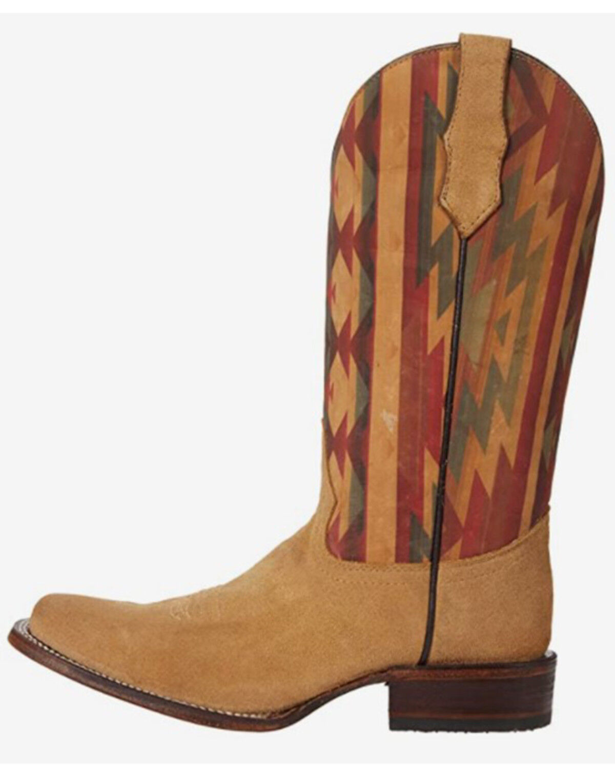 Image #3 - Circle G Women's Straw Embroidery Western Boots - Square Toe, Wheat, hi-res