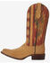 Image #3 - Circle G Women's Straw Embroidery Western Boots - Square Toe, Wheat, hi-res