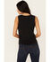 Image #4 - Idyllwind Women's Resha Lace Rib Knit Cami, Black, hi-res