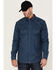 Image #1 - Cody James Men's FR Houndstooth Check Long Sleeve Snap Work Shirt, Medium Blue, hi-res