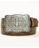 Image #1 - Cody James Men's Declan Embossed Buckle Belt, Brown, hi-res