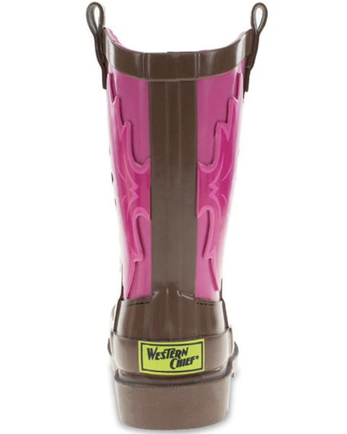 Image #4 - Western Chief Girls' Western Cowgirl Rain Boots - Round Toe, Pink, hi-res