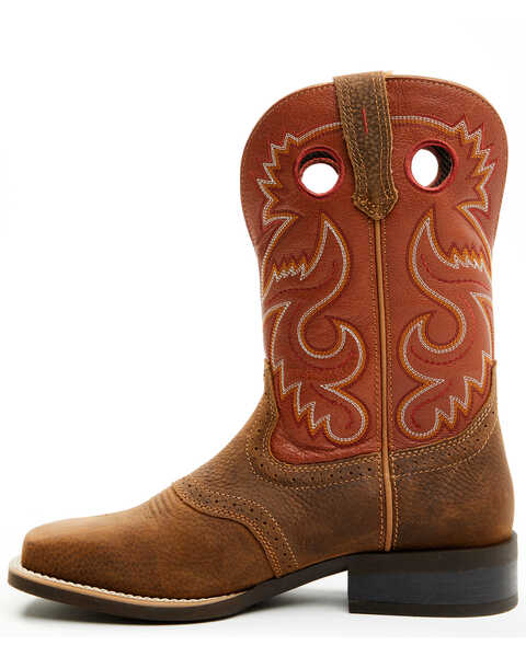 Image #3 - Cody James Men's Honcho CUSH CORE™ Performance Western Boots - Broad Square Toe , Orange, hi-res