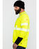 Image #3 - Ariat Men's FR Crew Hi-Vis Long Sleeve Work Shirt, Yellow, hi-res