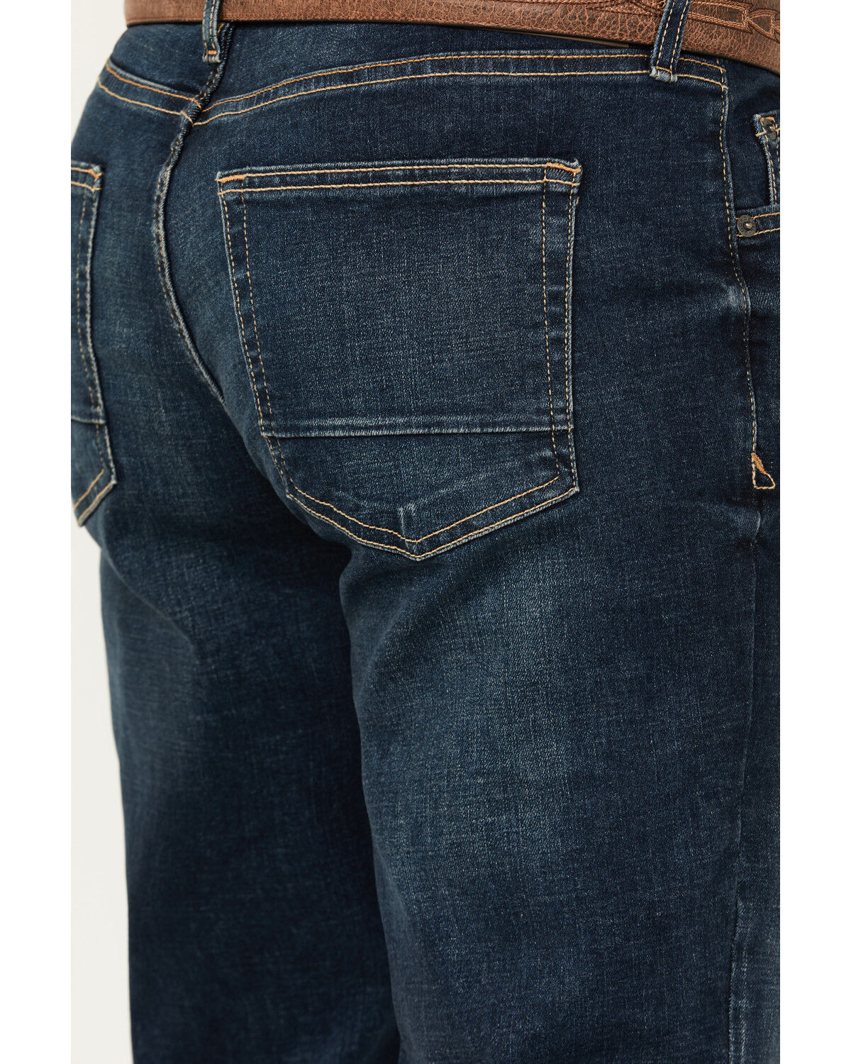 Image #4 - DEVIL-DOG Dungarees Men's Burke Vintage Medium Wash Athletic Fit Performance Stretch Denim Jeans, Medium Wash, hi-res