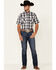 Image #2 - Jack Daniel's Men's Plaid Print Short Sleeve Western Shirt , Black, hi-res