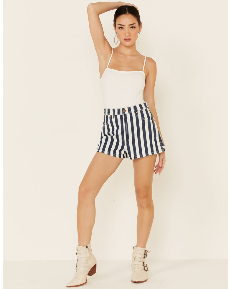 Wrangler Women's Striped Shorts, Multi, hi-res