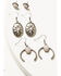 Image #3 - Shyanne Women's Moonbeam Fringe Earring Set - 6 Piece, Silver, hi-res
