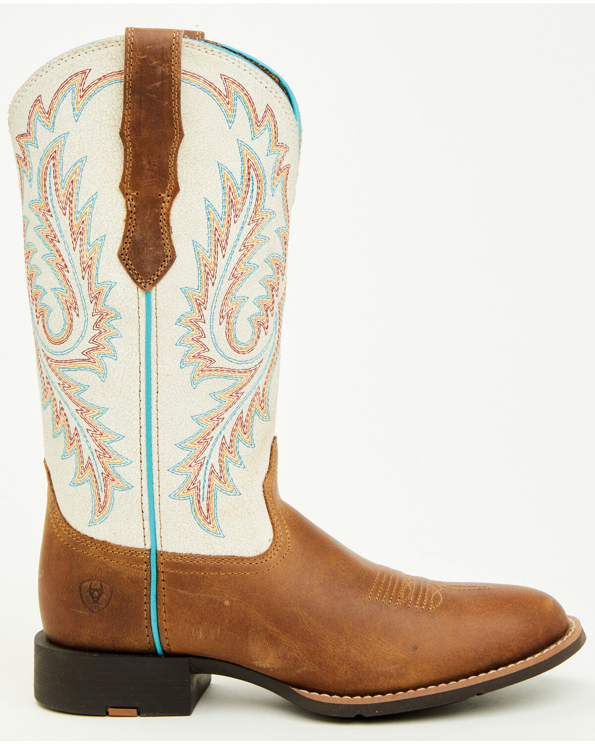 Image #2 - Ariat Women's Round Up StretchFit Performance Western Boots - Round Toe, Beige, hi-res