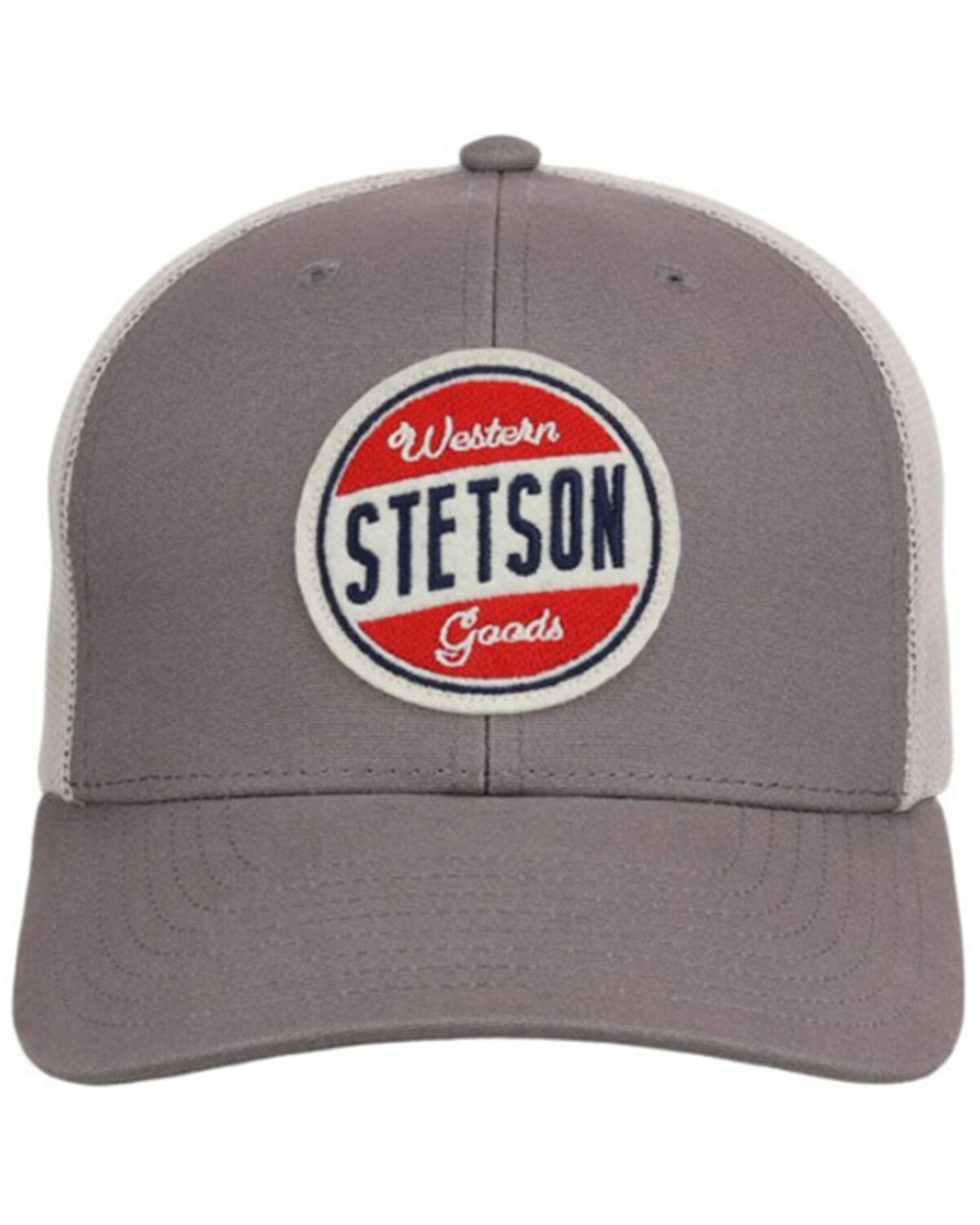Image #1 - Stetson Men's Logo Ball Cap, Grey, hi-res