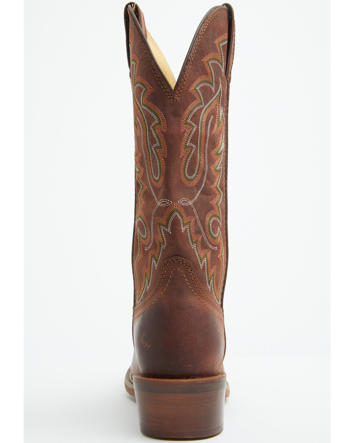 Image #5 - Justin Men's Cowboy Town Bay Western Boots - Square Toe, Brown, hi-res