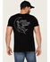Image #4 - Moonshine Spirit Men's Man On The Moon Graphic T-Shirt , Black, hi-res