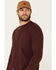 Image #4 - Flag & Anthem Men's Maroon Fairbanks Henley Long Sleeve Shirt, Maroon, hi-res