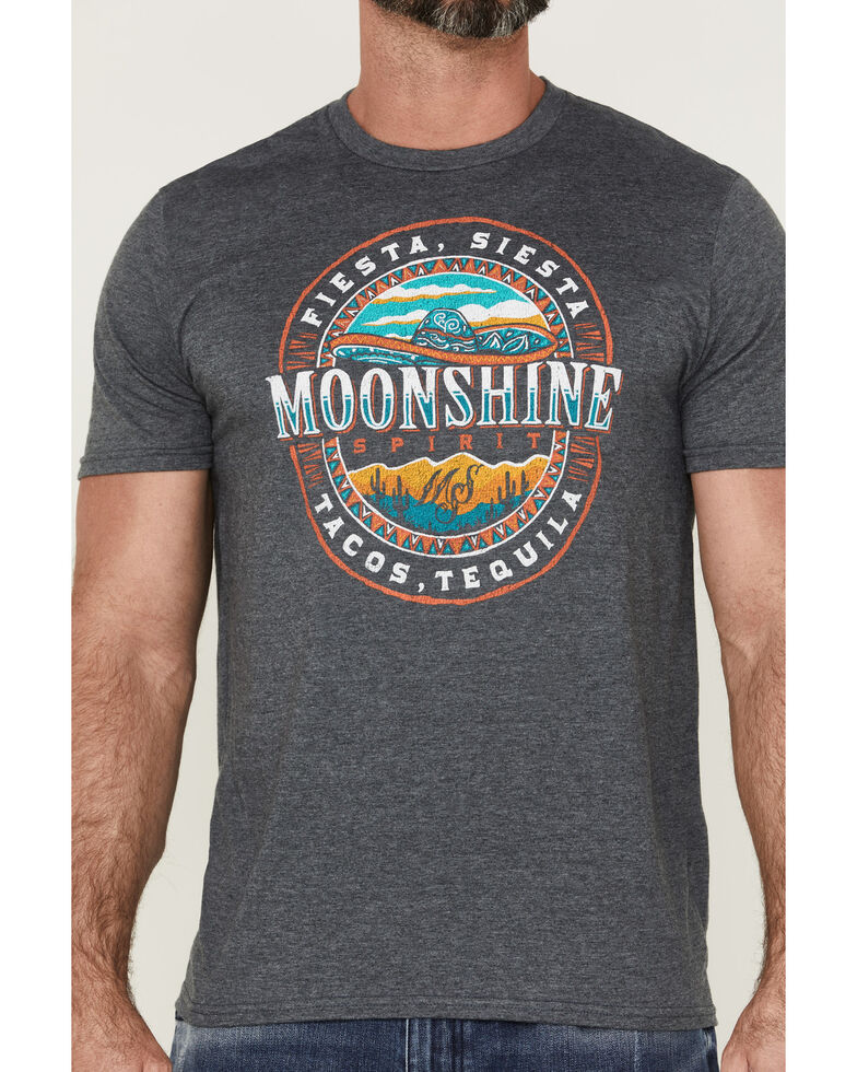 Moonshine Spirit Men's Fiesta Siesta Graphic T-Shirt , Dark Heather Grey, hi-res