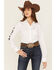 Image #1 - Ariat Women's Boot Barn Exclusive Team Kirby Long Sleeve Button-Down Stretch Western Shirt, White, hi-res