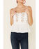 Image #3 - Patrons of Peace Women's Margo Floral Embroidered Cami Top, White, hi-res