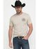 Image #2 - Howitzer Men's Boot Barn Exclusive Patriot Eagle Short Sleeve Graphic T-Shirt, Cream, hi-res
