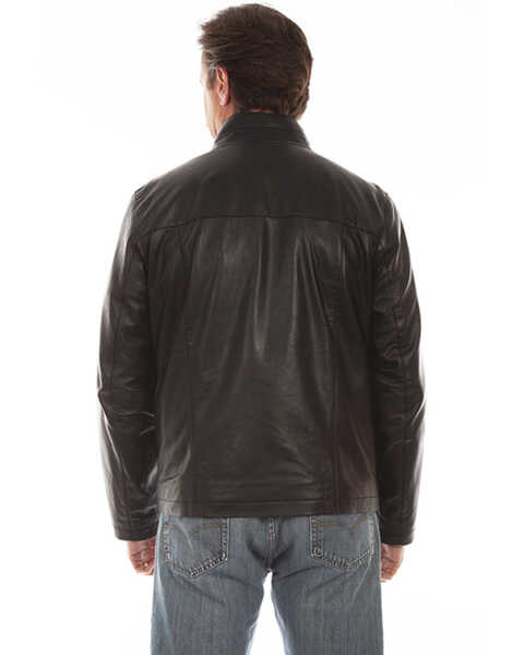 Image #2 - Scully Men's Black Lamb Leather Zip Front Jacket , , hi-res