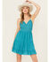 Image #1 - Shyanne Women's Lace Bustier Mini Dress, Medium Blue, hi-res