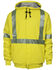 Image #1 - National Safety Apparel Men's FR Vizable Hi-Vis Waffle Weave Zip Front Work Sweatshirt, Bright Yellow, hi-res