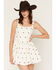 Image #1 - Cleo + Wolf Women's Polka Dot Sweetheart Mini Dress, Ivory, hi-res