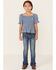 Image #1 - Shyanne Girls' Floral & Swirl Bootcut Jeans, Blue, hi-res