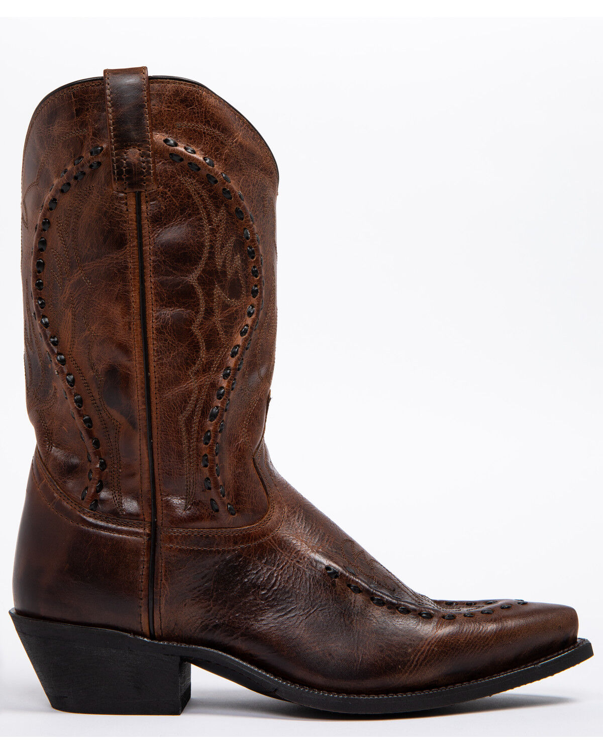 Image #5 - Laredo Men's Laramie Western Boots - Snip Toe, Rust, hi-res