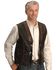 Image #1 - Kobler Tooled Leather Vest, Black, hi-res