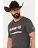 Image #2 - RANK 45 Men's USA Gradient Short Sleeve T-Shirt, Charcoal, hi-res