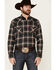 Ariat Men's Harrisburg Retro Plaid Long Sleeve Snap Western Shirt , Brown, hi-res